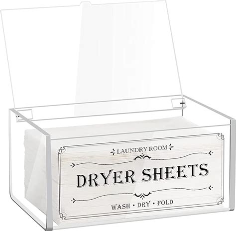 Laundry Dryer Sheets Holder Fabric Softener 